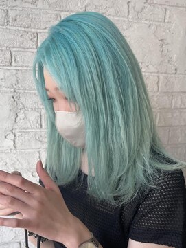 プライズ 池袋店(prize) ホワイトミントハイトーンダブルカラーブリーチ池袋　4053