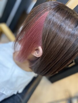 ラビス クローバー(Lovis clover) チェリーピンク　アッシュブラウン　マッシュショート