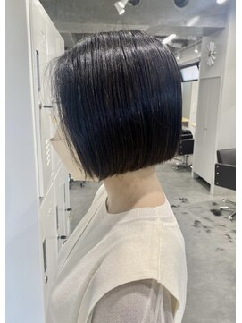 リグ 横浜(Lig.) 艶感髪質改善酸熱トリートメントぱつっとショートボブ