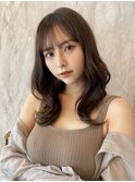 韓国ヘア/新宿/髪質改善/チェリーブラウン/グレーアッシュ/束感