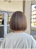 ボブ×細めハイライト