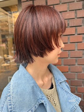 ハマモト マッシュウルフカット/深みレッド