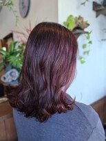 ヘアーサロン プアメリア(Puamelia)&nbsp;お洒落可愛いラベンダーピンクブラウン 韓国ウェーブロング