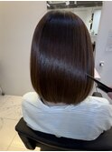 髪質改善ストレート×ボブ