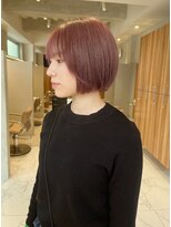 ガリカ 大名(Gallica)&nbsp;<森千晶>ぷつっとボブに顔周りレイヤー かわいいピンクブラウン