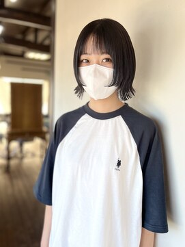 ケセラ(quesera) 切りっぱなしボブと姫カットとダークカラー【大分/ケセラ】