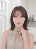 ボブヘア/レイヤーカット/ウェットヘア/オリーブベージュ/表参道
