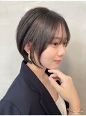 大人可愛いミニボブ