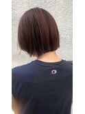 前上がりボブ×テラコッタカラー#３０代#４０代#５０代