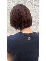 ヘアードレッシングショップ サロ(Hair Dressing Shop Salo)&nbsp;前上がりボブ×テラコッタカラー#３０代#４０代#５０代