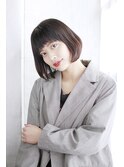 顎ラインボブ/ミニボブ/暗髪[横浜]