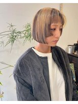 マイ ヘア デザイン 岡崎(MY hair design) 切りっぱなしボブ/エアリーロング/美髪/ピンクブラウン/岡崎