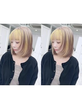 【気軽に楽しむ、最新トレンド。】ミナミエリア最安値*ブリーチ込ダブルカラー\8,000/マンツーマン施術◎