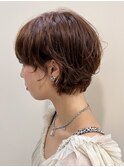 ショートボブ/くせ毛を活かす