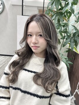 ベルヘアーデザイン 堺東(Belle hair Design) コントラストハイライト/外国人風/ハイライト/レイヤーカット