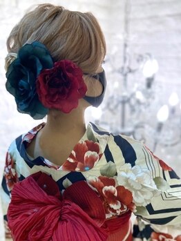 ルミナ 大阪北新地店(LUMINA)の写真/【梅田・北新地◆ヘアセット専門店】着付け-浴衣2750円★振袖/訪問着等3600円とお手頃価格!早朝対応可
