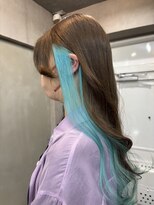 ファビ 渋谷(Fab)&nbsp;くびれヘア/暗めカラー/アプリコットオレンジ/縮毛矯正