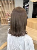 外ハネワンカールのハイベージュ  大関