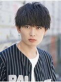 ストリート映え◎ネイビーマッシュ