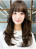 大人可愛い20代レイヤーカット◎透け感アッシュ
