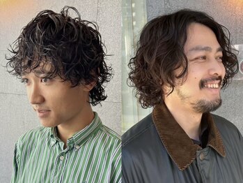 メンズ クーヘアー(Men's coohair)の写真/メンズパーマ特化◎高い技術力でトレンドを抑えたパーマも再現♪もちも良く、毎朝のスタイリングも楽に!