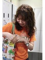 スタイル 茅ケ崎(STYLE)&nbsp;【MIKU】柔らかいベージュカラーにカーリーパーマ