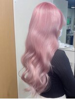 ネハス 名古屋栄店(nehus.)&nbsp;ピンクカラー/ブリーチカラー/ウルフカット/レイヤーカット
