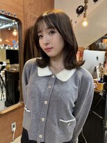 チャプター 問屋町(chapter) 透明感ケアカラーヘーゼルベージュレイヤーカット韓国ヘア