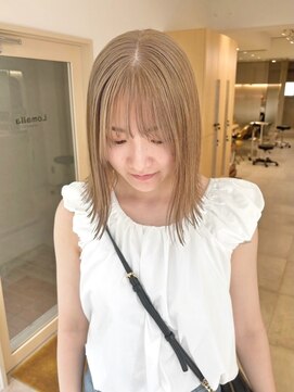 ロマリア 渋谷 渋谷宮益坂(Lomalia) イメチェン/ベージュ/ダブルカラー/ボブ/前髪/渋谷駅