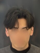 バース 河原町店(BIRTH)&nbsp;韓国へアカルマパーマワックスなしセンターパート黒髪ウルフ