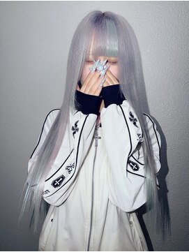 エルシャドール(EL-SHADDOLL) 青みホワイトカラー×インナー水色×エクステ