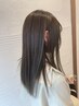 ★カット+コスメ縮毛矯正+3Stepハホニコトリートメント