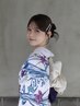 【平日限定】浴衣着付＋ヘアセット＋フルメイク★2名割併用可￥12700 表参道