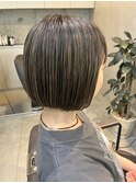 ボブにもハイライトカラー！福岡ハイライト/福岡白髪ぼかし