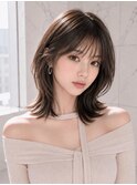 ウルフレイヤーワンホンヘアレイヤーカット前髪ありエギョモリ◎
