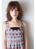 ふわふわ無造作のミディアム