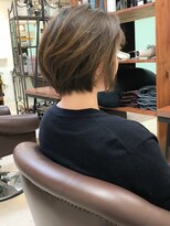 アンルポン(un.le.pont)&nbsp;ナチュラルボブマニッシュショートブランジュワンサイドショート