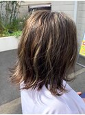 大人かわいい無造作カール☆外ハネ×ふんわり愛されミディ