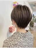 耳かけショート_ハイライト_グレー