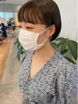 ナック 茶屋町(knack chayamachi) コンパクトボブ/暗髪/大人ショートボブ/切りっぱなし◎30代40代