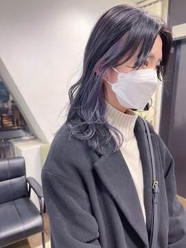 ジゼル(GiseL) インナーカラー♪ラベンダーシルバー♪