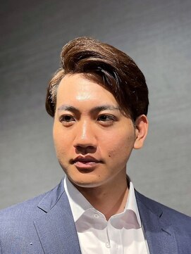 ビーダンディー(Bee dandy) ビジネスフォーマル ツーブロックショート 七三アップバング