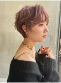 表参道roijir 耳掛け柔らかショート ×ハイトーンピンクアッシュ