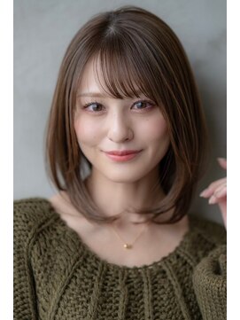 ドットハリス(.Hallis) 大人可愛い前髪/ミディアム/ボブ/20代30代/原宿/表参道