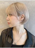 ハイトーンショートの丸みショート 韓国ショート S1023