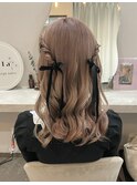 大人気ツインアレンジ♪ふんわり巻き下ろし♪