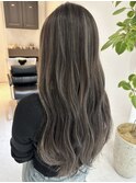ハイライトカラーグレージュベージュケアブリーチダブルカラー