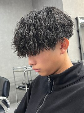 エルマーク 心斎橋(L-MARK) マッシュスパイラルパーマツイストスパイラル波巻きメンズ