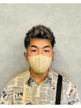 スター(STAR) ホワイトメッシュ/ハイライト/メンズカラー/メンズ