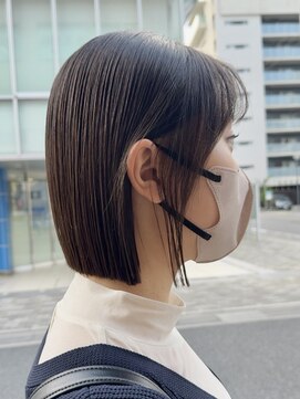 オーガニック アトリエ 大宮(organic+atelier) 切りっぱなしボブ/タッセルボブ/顔周りレイヤー/ストレートボブ